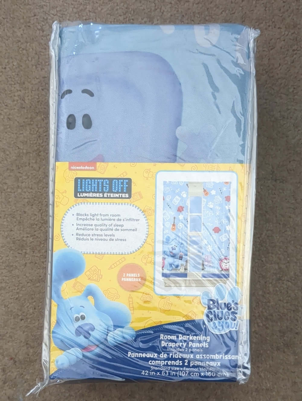 Blue's Clues Darkening Curtains